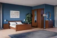 Manželská posteľ Sonata - 160x200 cm - gaštan Posteľ Sonata - 160x200 - gaštan szlachetny