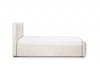 Čalúnená posteľ Nicole 180x200 s úložným priestorom - béžový hydrofóbny zamat Salvador 1 Posteľ čalúnená Nicole 180x200 S vnútorným úložným priestorom- béžový zamat hydrofobowy Salvador 1 