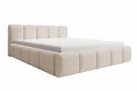 Čalúnená posteľ Tesia 160x200 s úložným priestorom - béžová bukla Quelle 03 Posteľ čalúnená Tesia 160x200 S vnútorným úložným priestorom- Béžová bukla Quelle 03