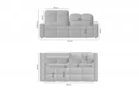 MAGNELIO PRESTIGE Pohovka III bok C / BL-C+3SE+BP-C MAGNELIO PRESTIGE Pohovka III bok C / BL-C+3SE+BP-C