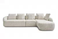 Rohová sedací souprava Finezal 2L+S+OTZP - béžová tkanina Tracy 211-04 Rohová sedací souprava pro obývacího pokoje Finezal 2L+S+OTZP - béžová plecionka Tracy 211-04