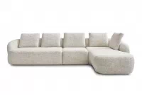 Rohová sedací souprava Finezal 2L+S+OTZP - béžová tkanina Tracy 211-04 Rohová sedací souprava pro obývacího pokoje Finezal 2L+S+OTZP - béžová plecionka Tracy 211-04