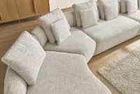 Rohová sedací souprava Finezal OTL+C+2S+S+OTZP - béžová tkanina Tracy 211-04 Rohová sedací souprava pro obývacího pokoje Finezal OTL+C+2S+S+OTZP - béžová plecionka Tracy 211.04