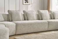 Rohová sedací souprava Finezal OTL+C+2S+S+OTZP - béžová tkanina Tracy 211-04 Rohová sedací souprava pro obývacího pokoje Finezal OTL+C+2S+S+OTZP - béžová plecionka Tracy 211.04