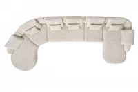 Rohová sedací souprava Finezal OTL+C+2S+S+OTZP - béžová tkanina Tracy 211-04 Rohová sedací souprava pro obývacího pokoje Finezal OTL+C+2S+S+OTZP - béžová plecionka Tracy 211.04