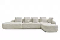 Rohová sedací souprava Finezal OTOL+2S+OTZP - béžová tkanina Tracy 211-04 Rohová sedací souprava pro obývacího pokoje Finezal OTOL+2S+OTZP - béžová plecionka Tracy 211-04