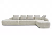 Rohová sedací souprava Finezal OTOL+2S+OTZP - béžová tkanina Tracy 211-04 Rohová sedací souprava pro obývacího pokoje Finezal OTOL+2S+OTZP - béžová plecionka Tracy 211-04
