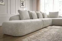 Rohová sedací souprava Finezal OTOL+2S+OTZP - béžová tkanina Tracy 211-04 Rohová sedací souprava pro obývacího pokoje Finezal OTOL+2S+OTZP - béžová plecionka Tracy 211-04