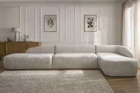 Rohová sedací souprava Finezal OTOL+2S+OTZP - béžová tkanina Tracy 211-04 Rohová sedací souprava pro obývacího pokoje Finezal OTOL+2S+OTZP - béžová plecionka Tracy 211-04