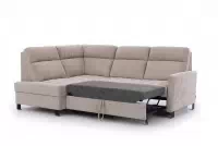 Rohová sedačka Gespano L ľavostranná s úzkou opierkou - sivý šenil Perfect Harmony 80 Rohová sedacia súprava Gespano L Ľavá strana z waskim bokiem - šedý šenil Perfect Harmony 80