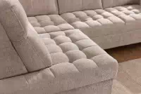 Rohová sedačka Gespano L ľavostranná s úzkou opierkou - béžový šenil Perfect Harmony 07 Rohová sedacia súprava Gespano L Ľavá strana z waskim bokiem - béžový šenil Perfect Harmony 07