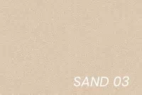 Rohová pohovka Gespano L levostranná s úzkou područkou - krémová tkanina Sand 03 Rohová sedací souprava Gespano L levá z waskim bokiem - Sand 03