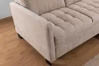 Rohová sedačka Gespano L pravostranná s úzkou opierkou - béžový šenil Perfect Harmony 07 Rohová sedacia súprava Gespano L pravá strana z waskim bokiem - béžový šenil Perfect Harmony 07