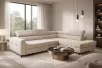 Rozkladacia rohová sedacia súprava Nardo L Rohová sedacia súprava Nardo L s funkciou spánku