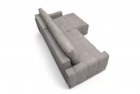 Rohová sedačka Sorenio s funkciou spania pravá - šedá pletenina Murano 847 Rohová sedacia súprava Sorenio s funkciou spánku pravá strana - šedá plecionka Murano 847