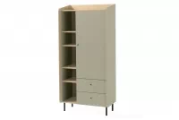 Bibliotecă Wodi 80 cm cu sertare - eucalipt / dąb baltic dune Regal Alessio 5 cu sertare 80 cm - eukaliptus / stejar olejowany