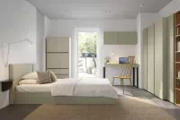 Uzavretá študentská knižnica Luca 80 cm - eukalyptus / dub baltic dune Regál Pre mladých Luca 80 cm zamkniety - eukaliptus / Dub baltic dune