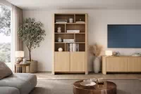 Regál Sorrenti 103 cm dvojdverový - dub vicenza Regál Sorrenti 103 cm - Dub vicenza