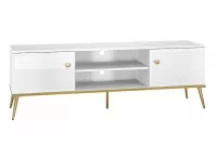 TV stolík Goldin 06 - biela - 160 cm Biela tyv