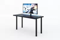 Výškově nastavitelný herní stůl Lamit 135 cm LED páska - černá psací stůl gamingowe Lamit 135 cm z regulacja wysokosci oraz tasma LED - Černý 