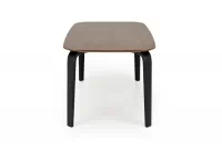 Jídelní stůl Norello 160x90 cm - ořech / černá Stůl Norello 160x90 cm - ořech / černá