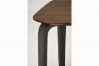 Jídelní stůl Norello 160x90 cm - ořech / černá Stůl Norello 160x90 cm - ořech / černá