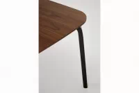 Jídelní stůl Norello 160x90 cm - ořech / černá Stůl Norello 160x90 cm - ořech / černá