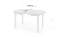 Okrúhly rozkladací stôl Neryt 102-142x102 cm - dub artisan Stôl okragly Neryt 102-142x102 cm rozkladany - Dub artisan