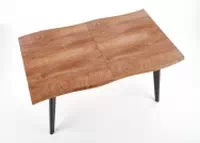 Sanvi bővíthető étkezőasztal 120-180x80 cm - natúr / fekete lábak stůl rozkladany dickson 120-160/80 - Fekete