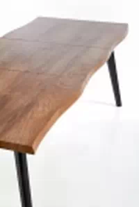 Sanvi bővíthető étkezőasztal 120-180x80 cm - natúr / fekete lábak stůl rozkladany dickson 120-160/80 - Fekete