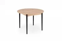 Rozkládací jídelní stůl Elaris - 102-142x102 cm - dub artisan / černé nohy Stůl rozkladany Elaris 102-142x102 cm dub artisan / Nohy černá