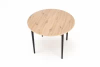 Rozkládací jídelní stůl Elaris - 102-142x102 cm - dub artisan / černé nohy Stůl rozkladany Elaris 102-142x102 cm dub artisan / Nohy černá