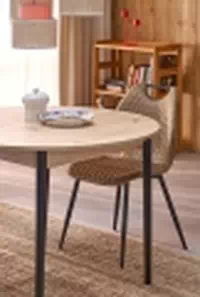 Rozkládací jídelní stůl Elaris - 102-142x102 cm - dub artisan / černé nohy Stůl rozkladany Elaris 102-142x102 cm dub artisan / Nohy černá