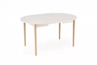 Rozkládací jídelní stůl Elaris - 102-142x102 cm - kašmír / dub natural Stůl rozkladany Elaris 102-142x102 cm kašmír / přírodní 