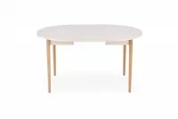 Rozkládací jídelní stůl Elaris - 102-142x102 cm - kašmír / dub natural Stůl rozkladany Elaris 102-142x102 cm kašmír / přírodní 