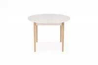 Rozkládací jídelní stůl Elaris - 102-142x102 cm - kašmír / dub natural Stůl rozkladany Elaris 102-142x102 cm kašmír / přírodní 