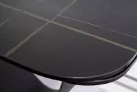 Rozkladací stôl Elunari 160-240x90 cm - mramor azario black / čierny mat Stôl rozkladany Elunari 160-240x90 cm - mramor azario black / Čierny mat