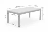 Rozkladací stôl Werona 160-240x90 cm - starodub / čierne nohy Stôl rozkladany Werona 160-240x90 cm - Dub pradawny / čierny nožičky