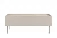 Kávový stolík Desin 120 cm so zásuvkami - kasmír / dub Nagano Stolík kawowy Desin 120 cm so zásuvkami i metalowymi nogami - kašmír / Dub nagano