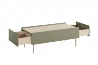 Kávový stolík Desin 120 cm so zásuvkami - olivovník / dub nagano Stolík kawowy Desin 120 cm so zásuvkami - Oliva / Dub nagano