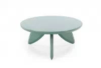 Okrúhly konferenčný stolík Lumis 80 cm - modrý Stolík kawowy okragly Lumis 80 cm - Modrý