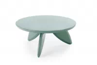 Okrúhly konferenčný stolík Lumis 80 cm - modrý Stolík kawowy okragly Lumis 80 cm - Modrý