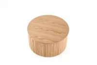 Okrúhly konferenčný stolík Tamis 80 cm - prírodný Stolík kawowy okragly Tamis 80 cm - prírodné