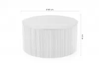 Okrúhly konferenčný stolík Tamis 80 cm - prírodný Stolík kawowy okragly Tamis 80 cm - prírodné