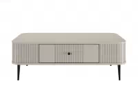 Kávový stolík Vesper 103x60 cm so zásuvkou - kasmír / čierne nohy Stolík kawowy Vesper 103x60 cm z szuflada - kašmír / čierny nožičky