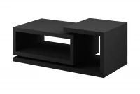 Konferenční stolek Bota 97 s výklenky 120 cm - černý supermat Konferenční stolek Černý