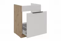 Kuchyňská spodní skříňka Arvani D60 ZL se zásuvkou pod dřez - kašmír / dub artisan skříňka kuchyňská spodní Arvani D60 ZL z szuflada pod zlewozmywak - kašmír / dub artisan
