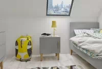 Noční stolek Balio 50 cm - šedá Noční stolek Balio 50 cm - šedá