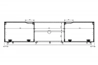 TV stolek Loftia Mini 160 cm - dub artisan / černý mat TV skříňka Loftia Mini - artisan/Černý mat 