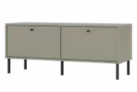 TV stolík Lotina II 2K - 120 cm - eukalyptus / čierny nožičky TV skrinka Lotina II 2K - 120 cm - eukaliptus / čierny nožičky